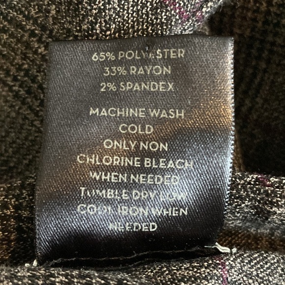 Ann Taylor Factory petite 6 signature pants plaid brown - Picture 12 of 12